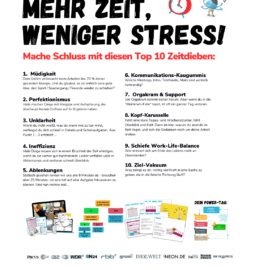 Die 10 größten Zeitdiebe und Zeitfresser - Top 10 - Zeitmanagement Methoden